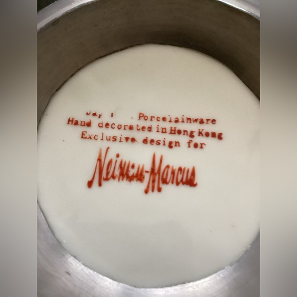 Neiman Marcus Lead & Porcelain Bowl - Picture 8 of 9
